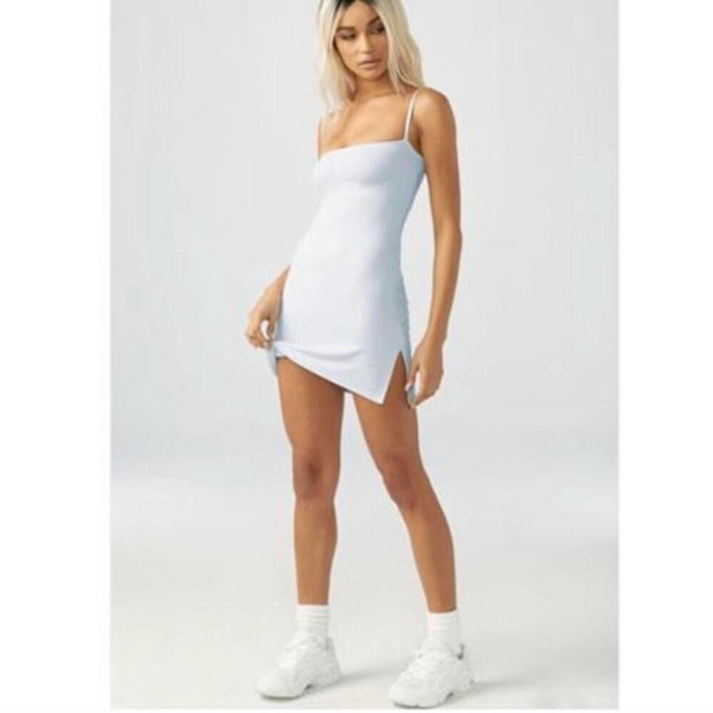 RARE - Joah Brown Knit One Shoulder Mini-Dress